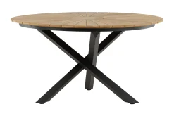 Mexico Matbord Utomhus Rund 140 cm Brun/Svart