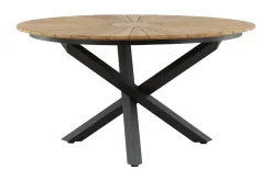 Mexico Matbord Utomhus Rund 140 cm Brun/Svart