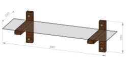 Michaelchristop Vägghylla 85 cm