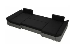 Midfeld 4-sits Hörnbäddsoffa Black