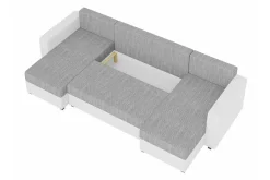 Midfeld 4-sits Hörnbäddsoffa Black