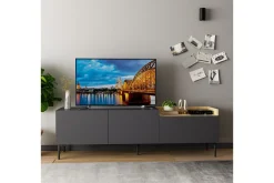 Mijara Tv-bänk 160x37 cm Svart
