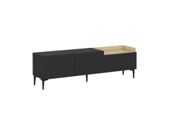 Mijara Tv-bänk 160x37 cm Svart