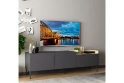 Mijara Tv-bänk 160x37 cm Svart