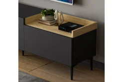 Mijara Tv-bänk 160x37 cm Svart