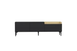 Mijara Tv-bänk 160x37 cm Svart