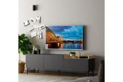 Mijara Tv-bänk 160x37 cm Svart