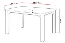 Millport Matbord 198 cm
