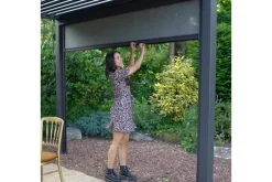 Mirador Alasvedettävä paviljongin seinä 3m Grå