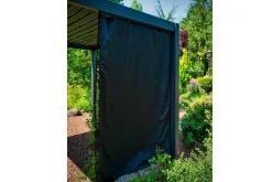 Mirador Paviljong 3x3x2,5 m med gardiner Mörkgrå