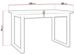 Mirlen Matbord 140 cm Rektangulär