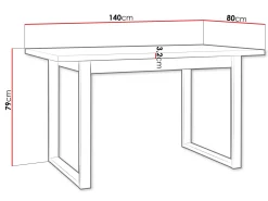 Mirlen Matbord 140 cm Rektangulär