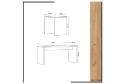 Mod Design Satsbord 90 cm 2 Bord
