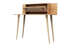Mod Design Skrivbord 120 cm med Förvaring Hylla+Lucka Läderb