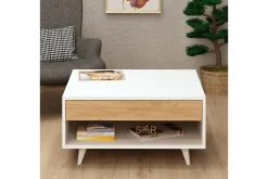 Mod Design Soffbord 80 cm med Förvaring Låda + Hylla