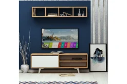 Mod Design Tv-bänk med Vägghylla