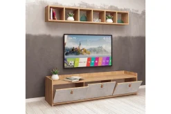 Mod Design Tv-bänk med Vägghylla