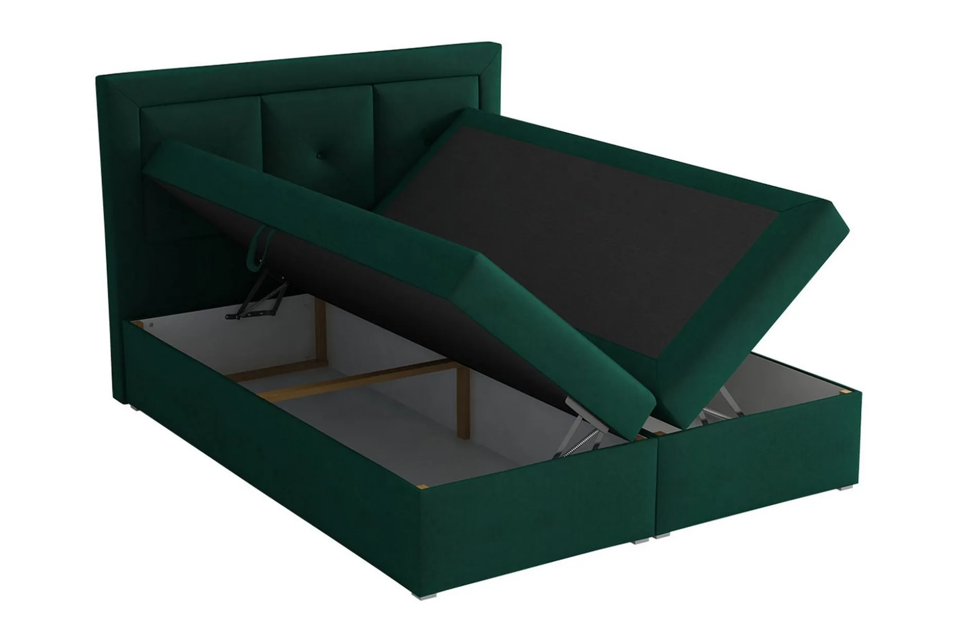 Moden Kontinentalsäng 140x215cm LED-belysning