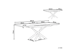 Moirax Matbord 200 cm Hopfällbart