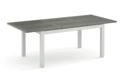 Monaco rektangulärt förlängningsbart bord utomhus med iläggsskiva 150-250x90 cm i aluminium/metall/plast