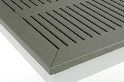 Monaco rektangulärt förlängningsbart bord utomhus med iläggsskiva 150-250x90 cm i aluminium/metall/plast