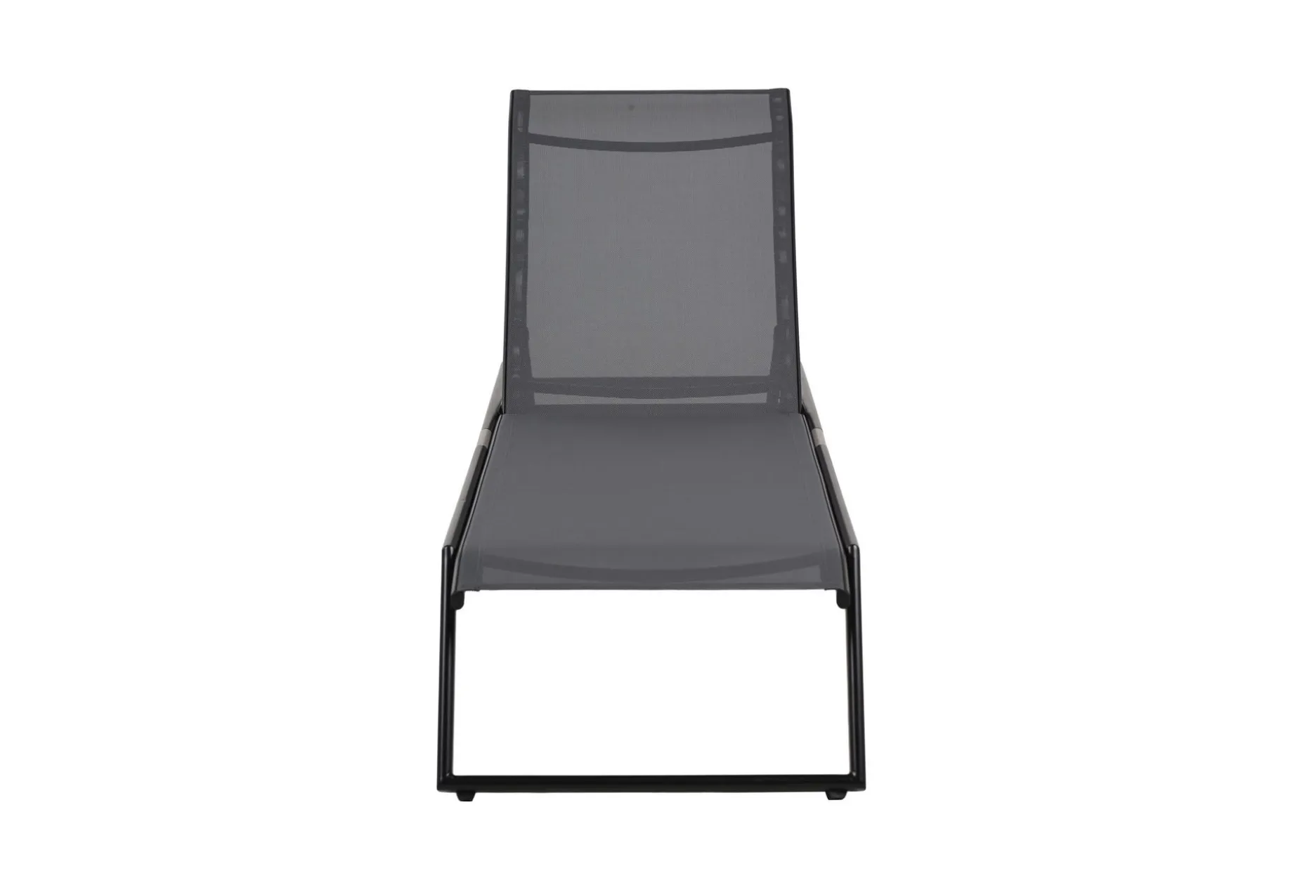 Monaco Solsäng med justerbar rygg i aluminium grå textil