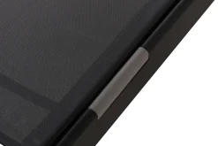 Monaco Solsäng med justerbar rygg i aluminium grå textil
