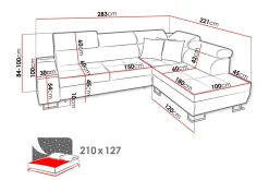 Morenia 3-sits Bäddsoffa Universal