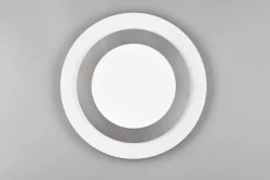 Morgan LED Plafond 45 cm vit/ borstad stål