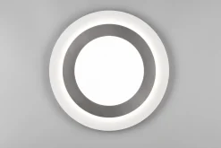 Morgan LED Plafond 45 cm vit/ borstad stål