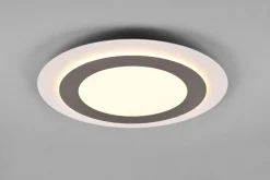 Morgan LED Plafond 45 cm vit/ borstad stål