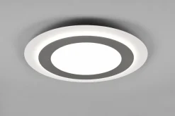 Morgan LED Plafond 45 cm vit/ borstad stål