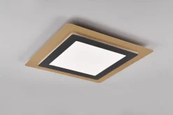 Morgan LED Plafond 45x45 cm mattsvart/ guld