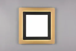 Morgan LED Plafond 45x45 cm mattsvart/ guld