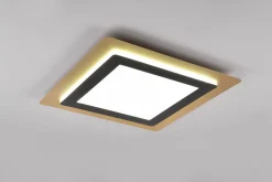 Morgan LED Plafond 45x45 cm mattsvart/ guld