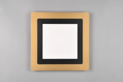 Morgan LED Plafond 45x45 cm mattsvart/ guld