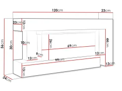 Morvyn Elektrisk Eldstad 120 cm
