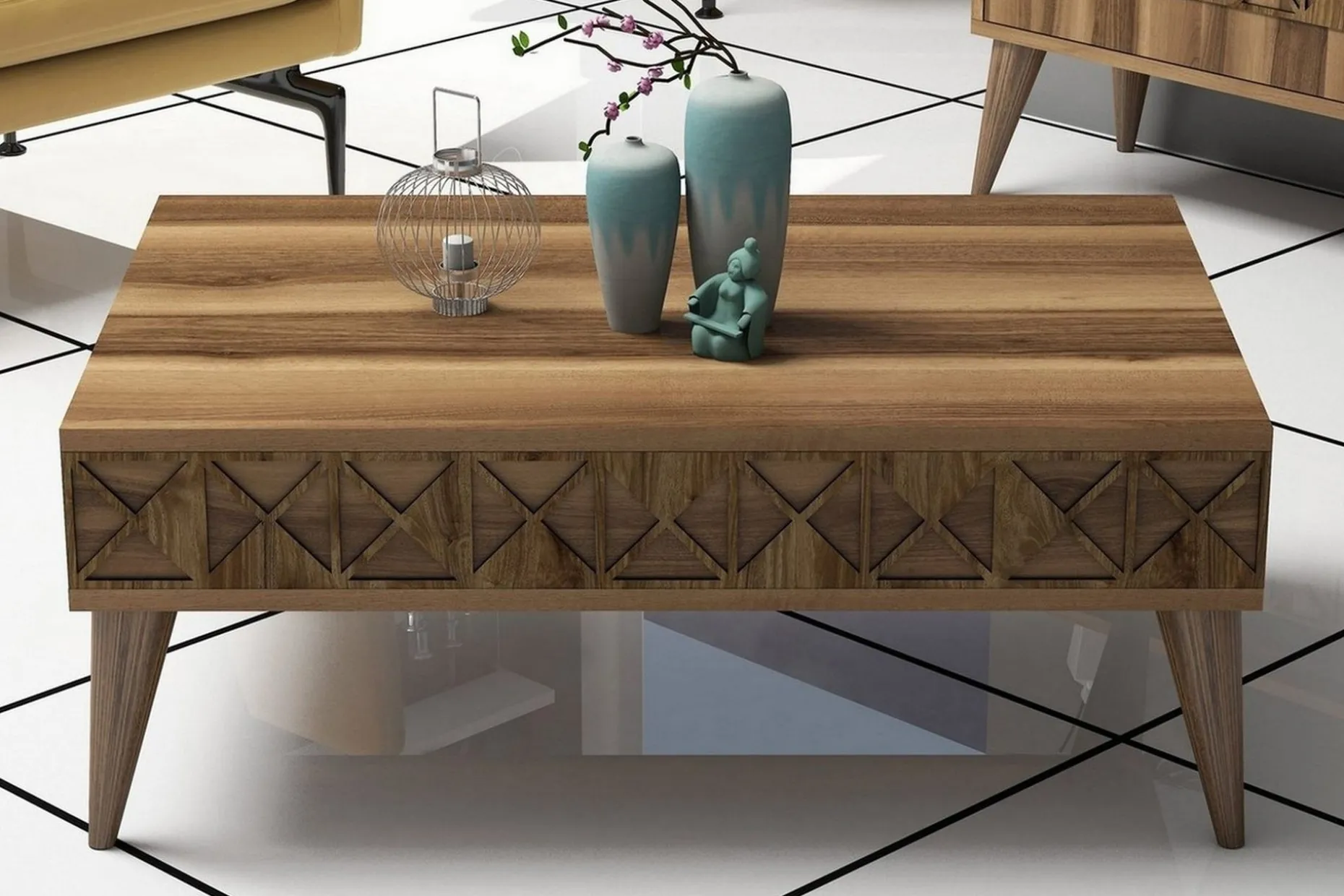 Muennink Soffbord 90 cm med Förvaring Hylla