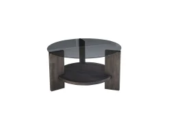Mumondo Soffbord 75 cm Svart/Mörkbrun