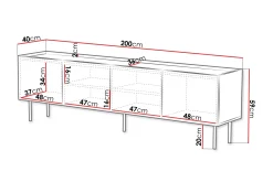 Munkedal Tv-bänk 200 cm
