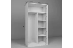 Nagouri Garderob 94x190 cm