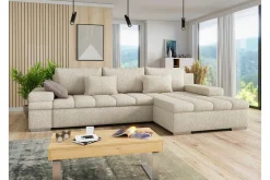 Naoma 3-sits Hörnbäddsoffa Beige