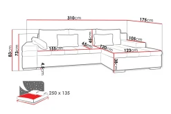 Naoma Soffa med Divan 3-sits