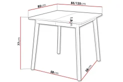 Narberth Matbord 85 cm