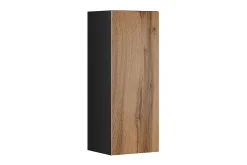Narbonne Smalt Vitrinskåp 32 cm djup 35 cm bred 90 cm hög Mörkt Trä