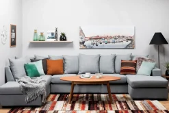 Nebraska U-soffa Divan Höger Kuvertkuddar