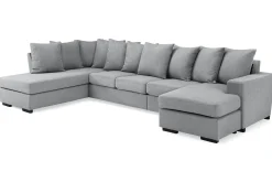 Nebraska U-soffa Divan Höger Kuvertkuddar