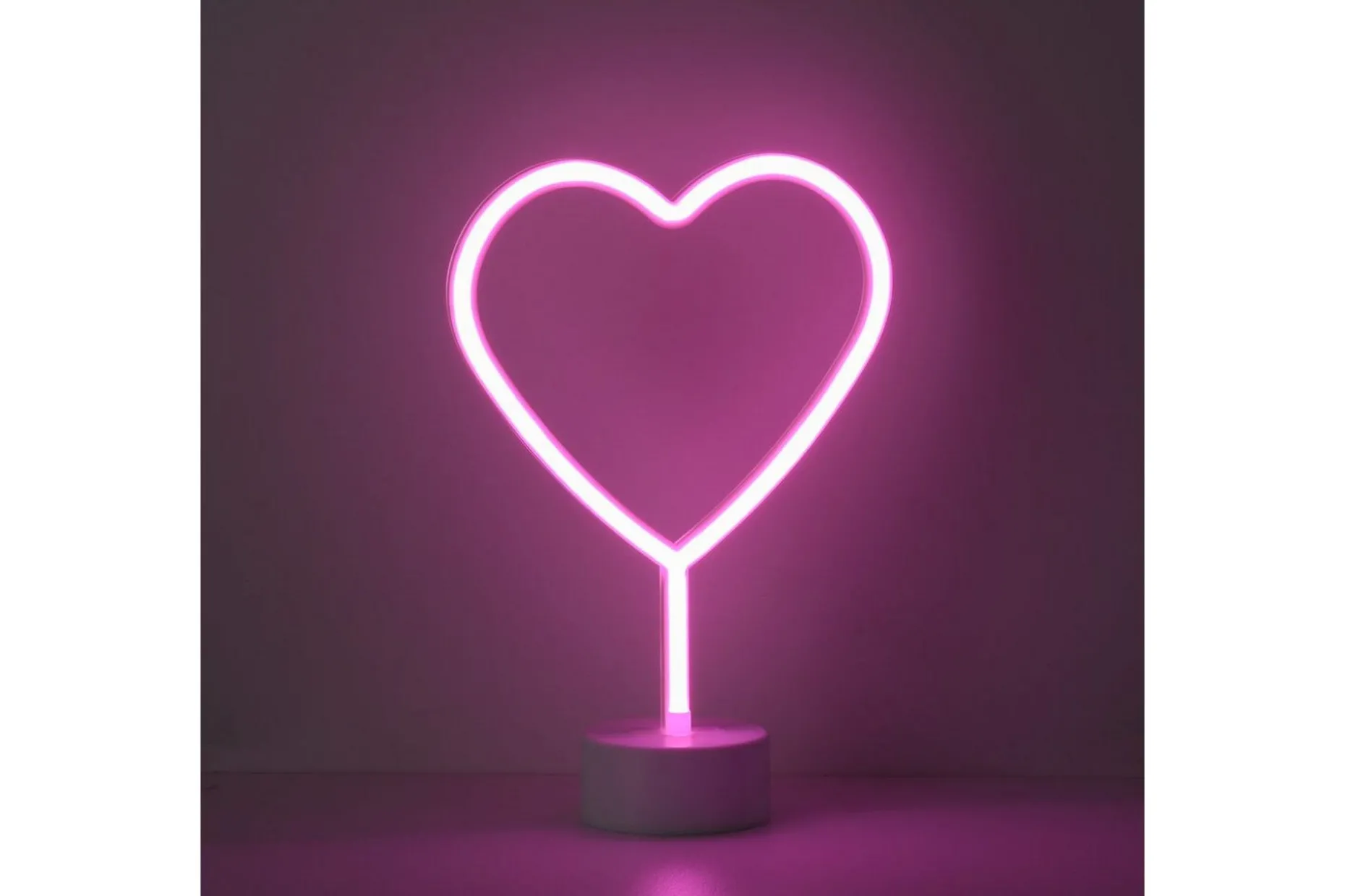 Neon-Hjärta Just Light Dekorationslampa