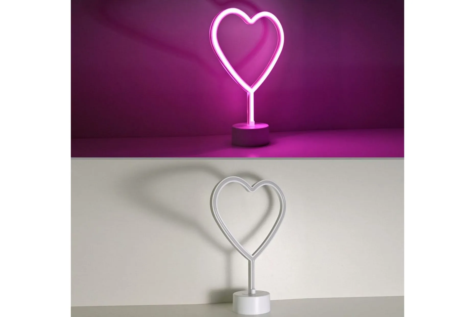 Neon-Hjärta Just Light Dekorationslampa