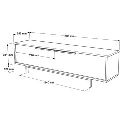 Nilena TV-bänk 160x45,1x35,5 cm